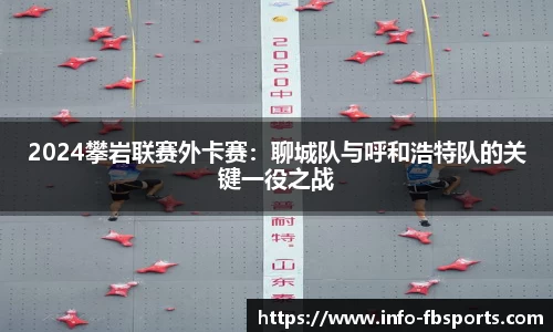 2024攀岩联赛外卡赛：聊城队与呼和浩特队的关键一役之战
